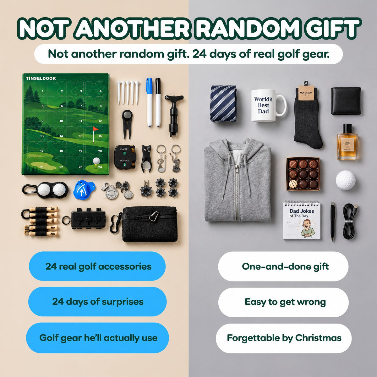 Tinseldoor golf advent calendar